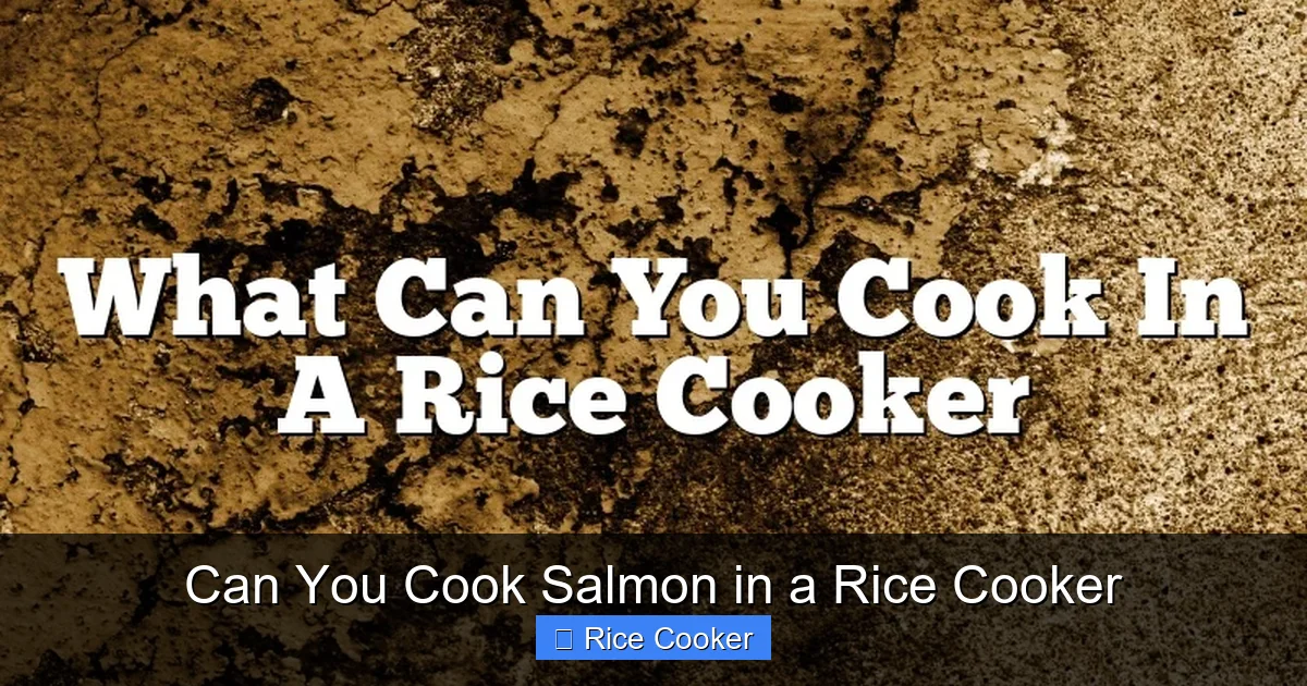 Can You Cook Salmon in a Rice Cooker