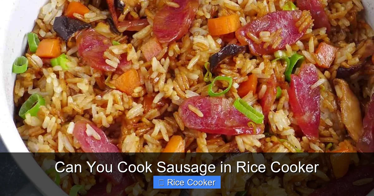 Can You Cook Sausage in Rice Cooker