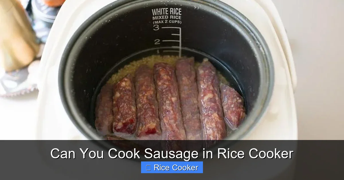 Can You Cook Sausage in Rice Cooker