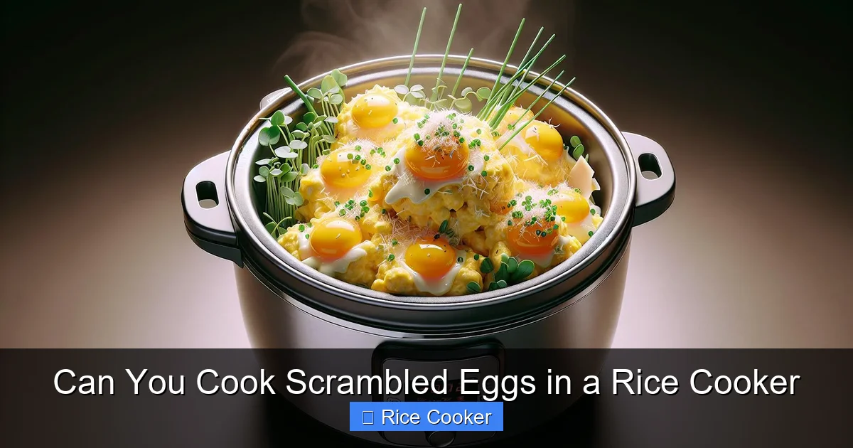 Can You Cook Scrambled Eggs in a Rice Cooker