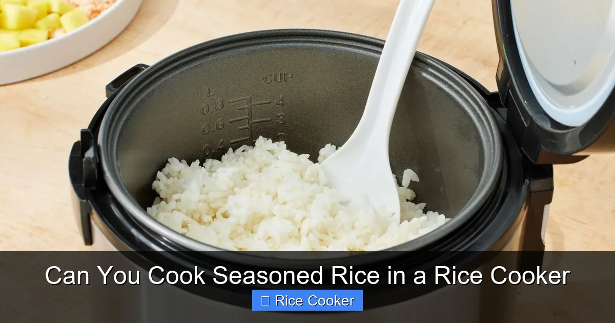 Can You Cook Seasoned Rice in a Rice Cooker
