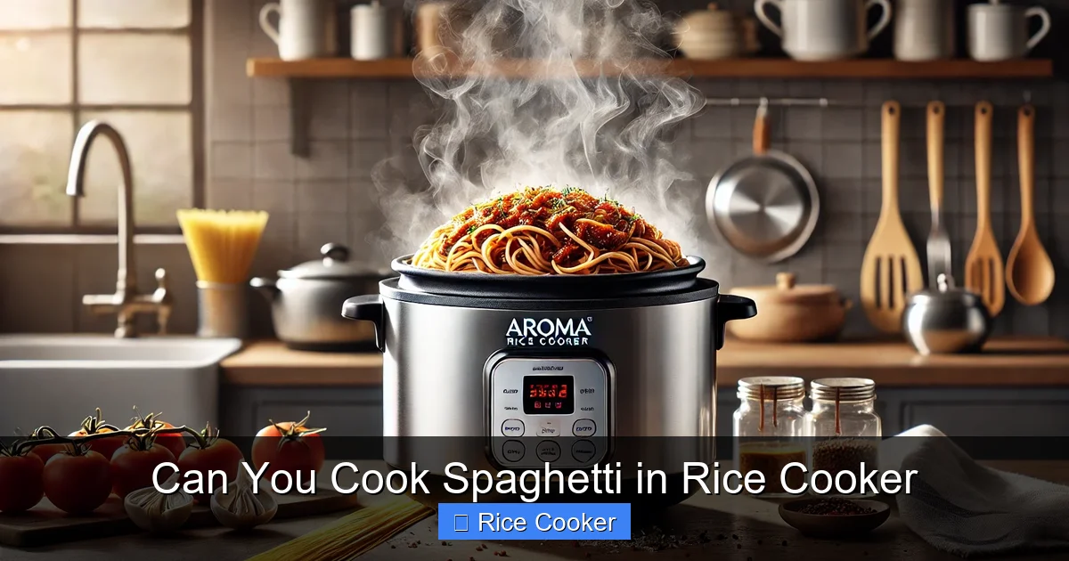 Can You Cook Spaghetti in Rice Cooker