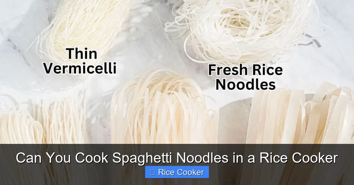 Can You Cook Spaghetti Noodles in a Rice Cooker