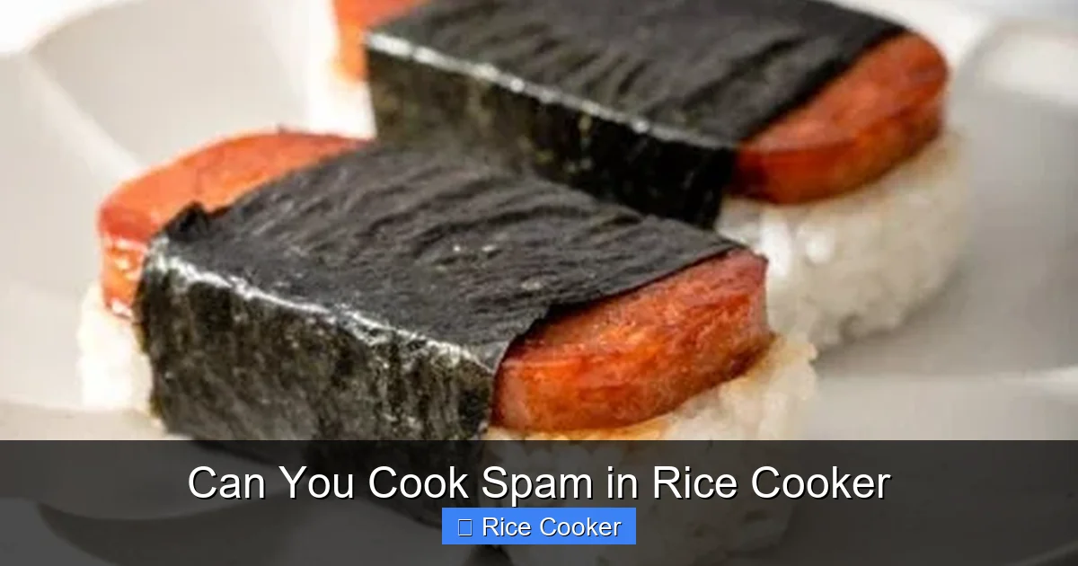 Can You Cook Spam in Rice Cooker