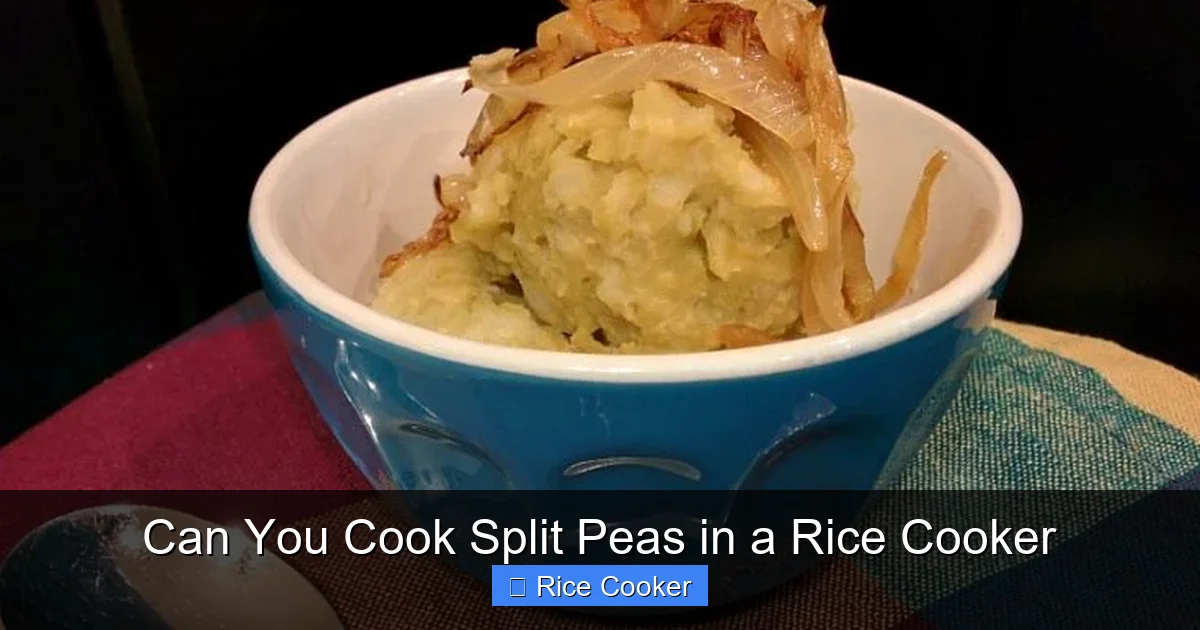 Can You Cook Split Peas in a Rice Cooker