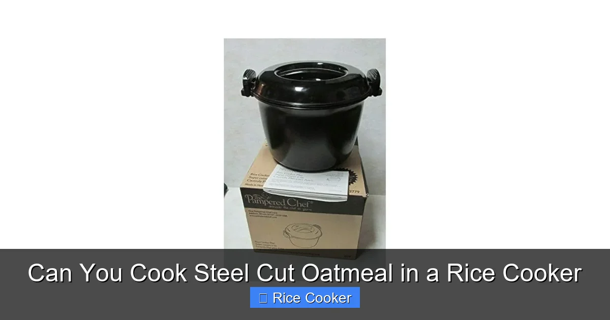 Can You Cook Steel Cut Oatmeal in a Rice Cooker
