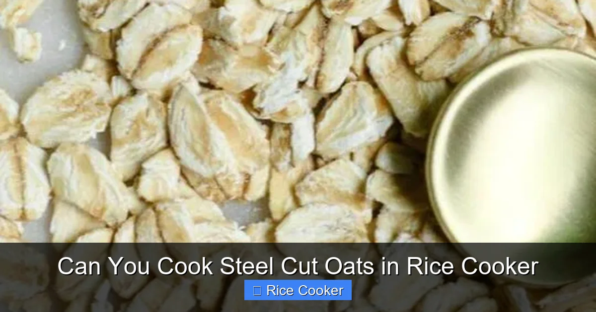 Can You Cook Steel Cut Oats in Rice Cooker