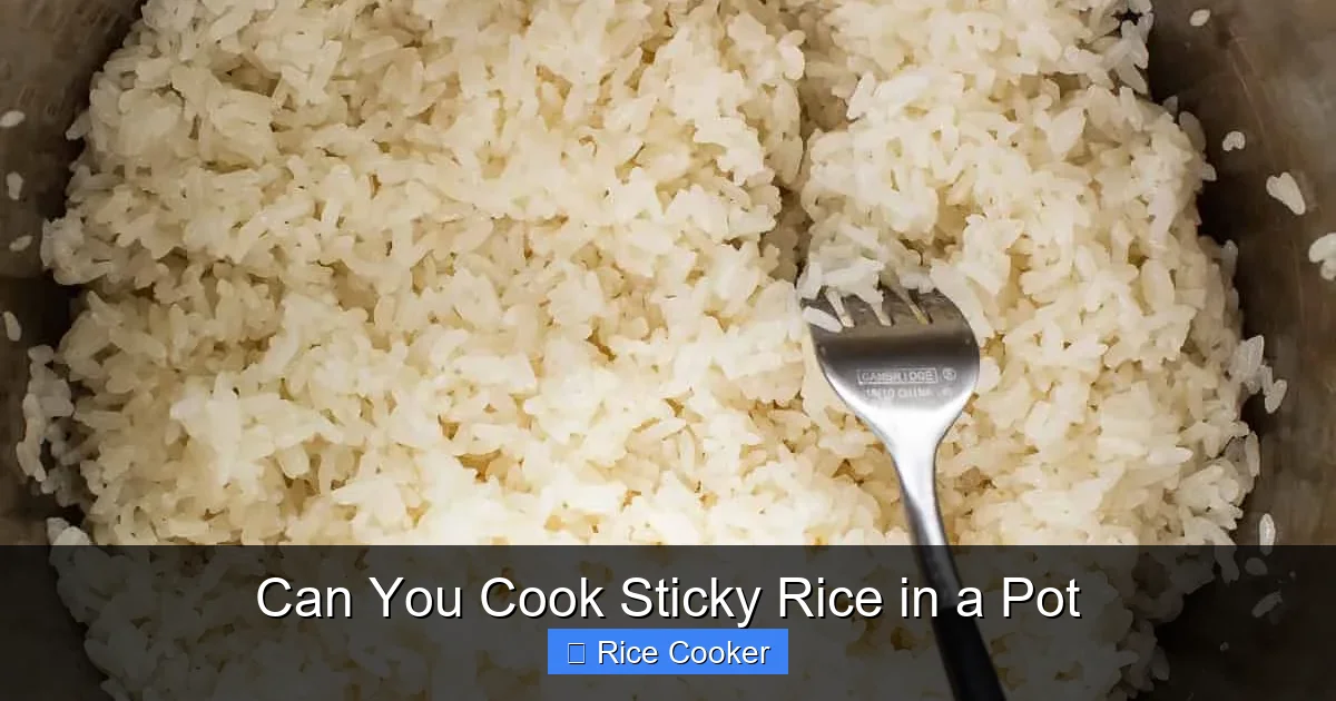 Can You Cook Sticky Rice in a Pot