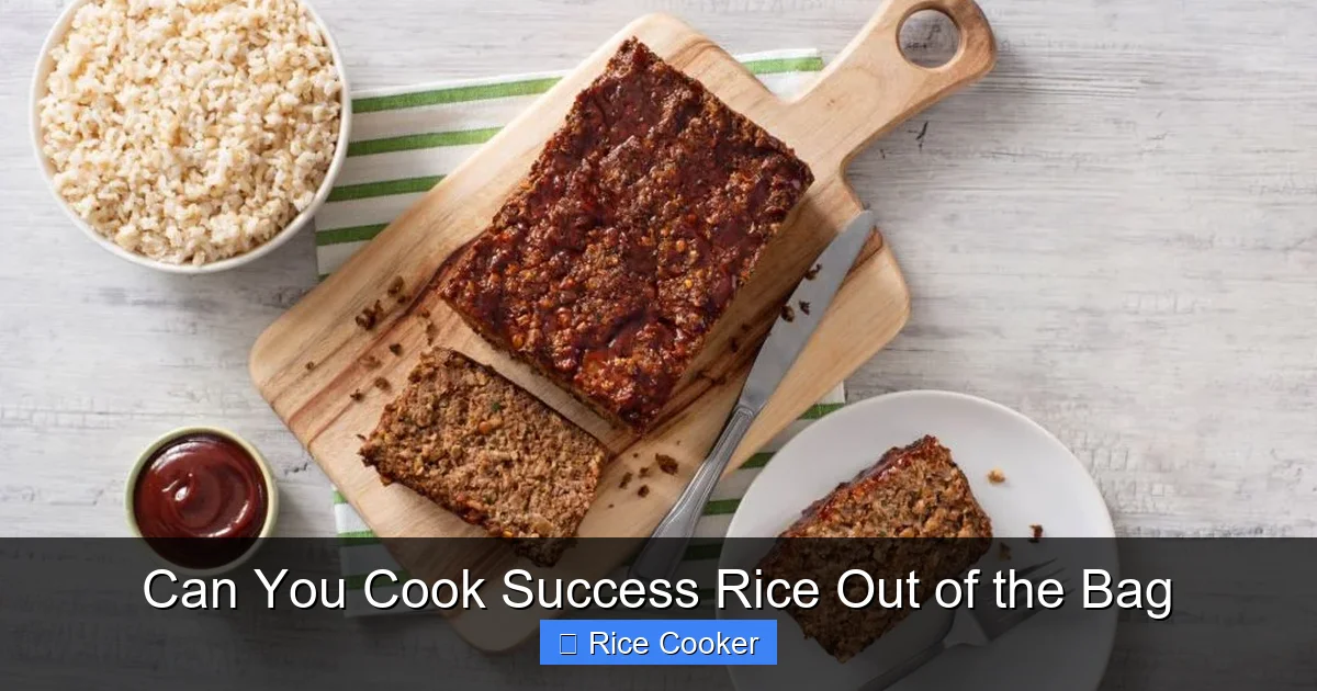 Can You Cook Success Rice Out of the Bag