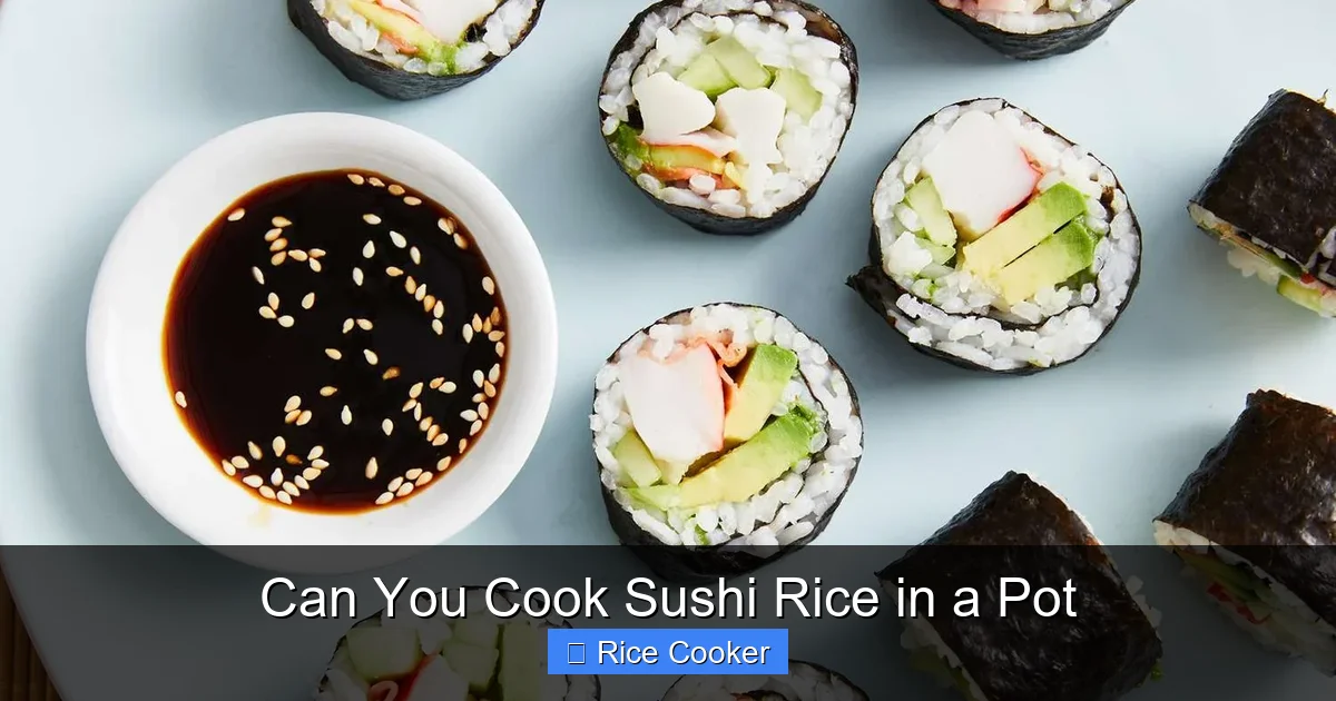 Can You Cook Sushi Rice in a Pot