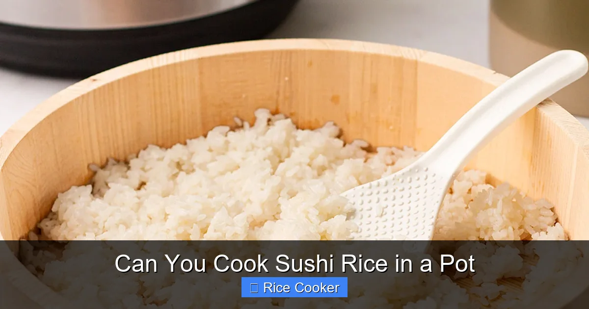 Can You Cook Sushi Rice in a Pot