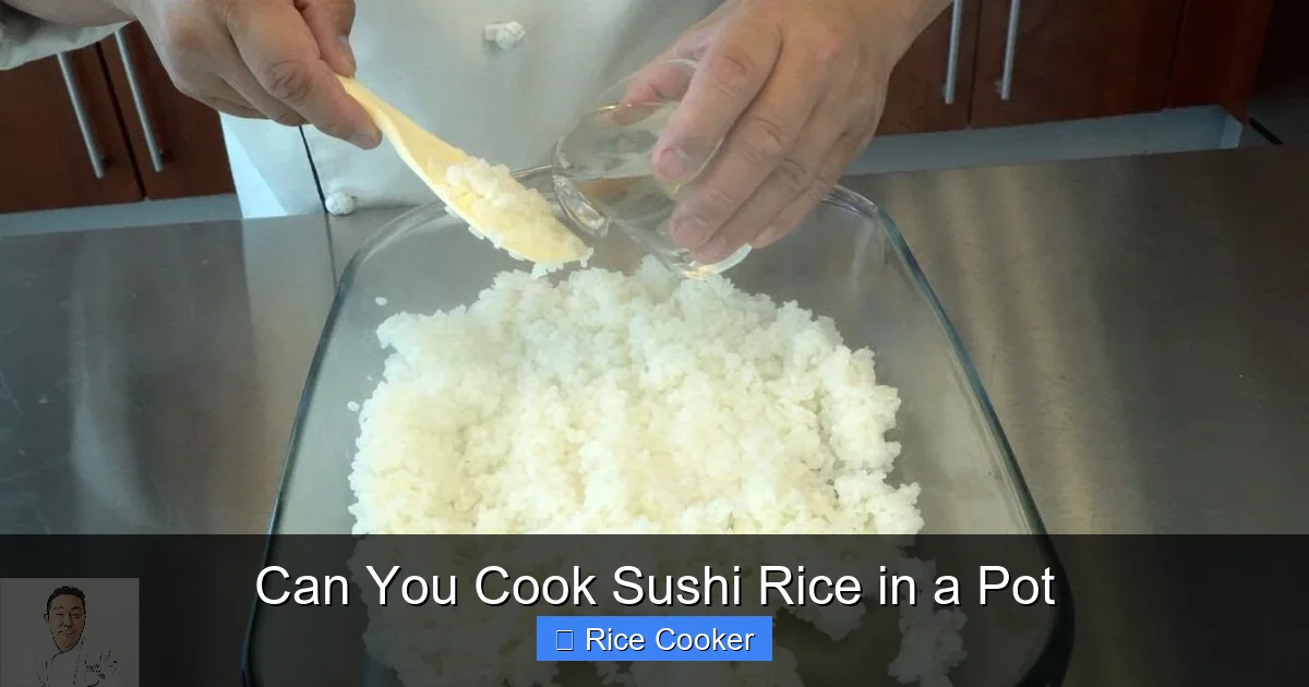 Can You Cook Sushi Rice in a Pot