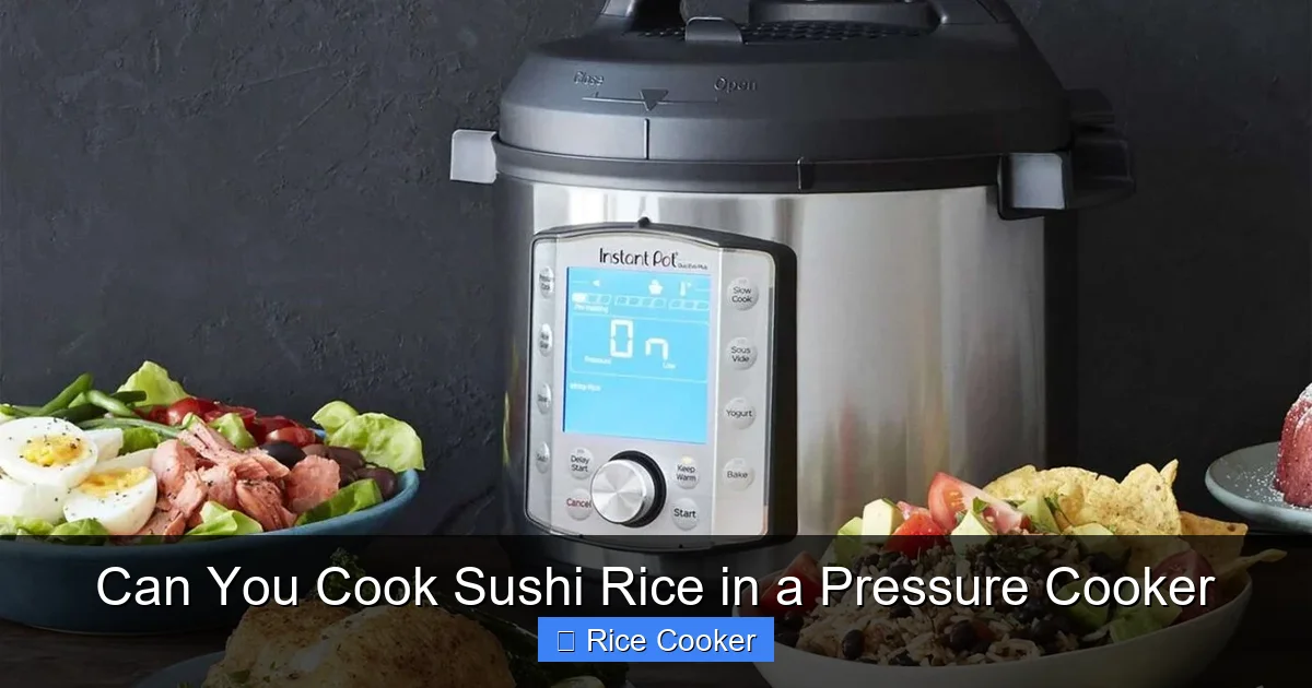 Can You Cook Sushi Rice in a Pressure Cooker