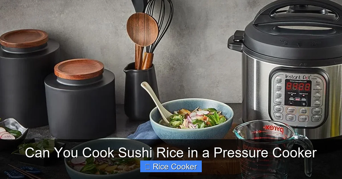 Can You Cook Sushi Rice in a Pressure Cooker