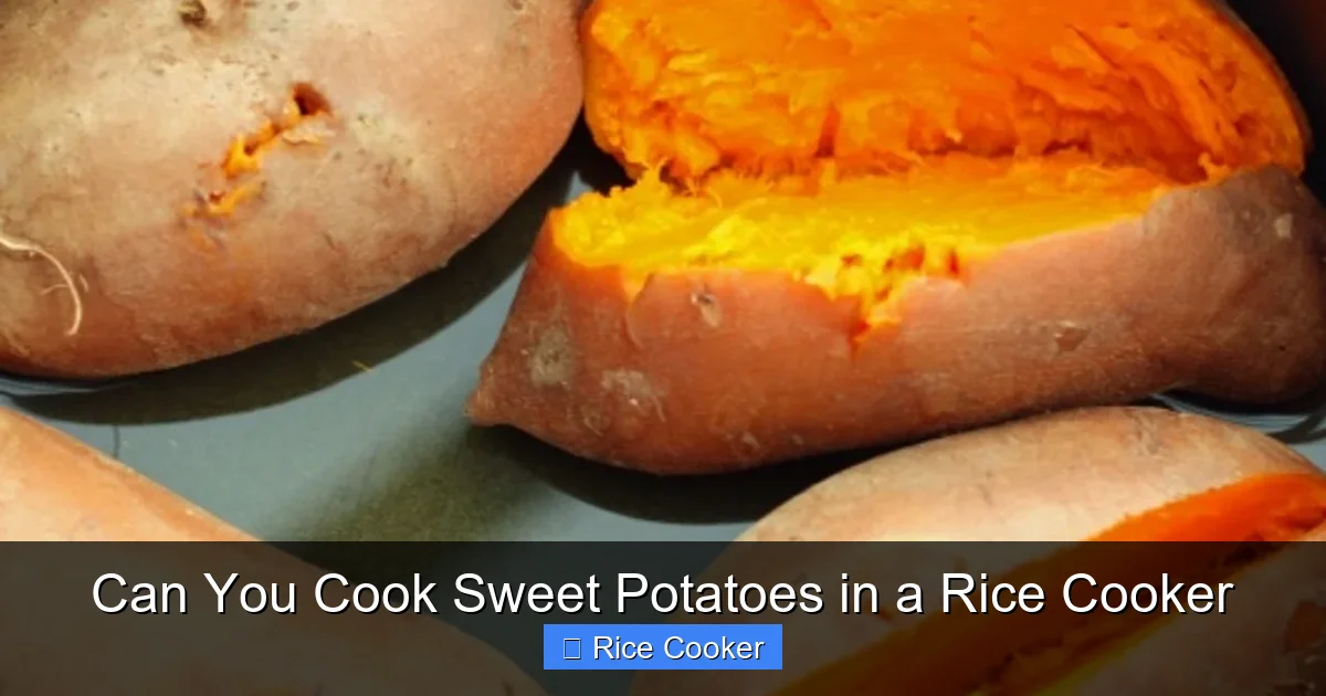 Can You Cook Sweet Potatoes in a Rice Cooker