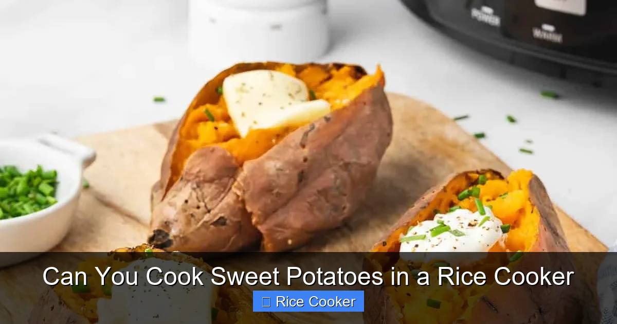 Can You Cook Sweet Potatoes in a Rice Cooker