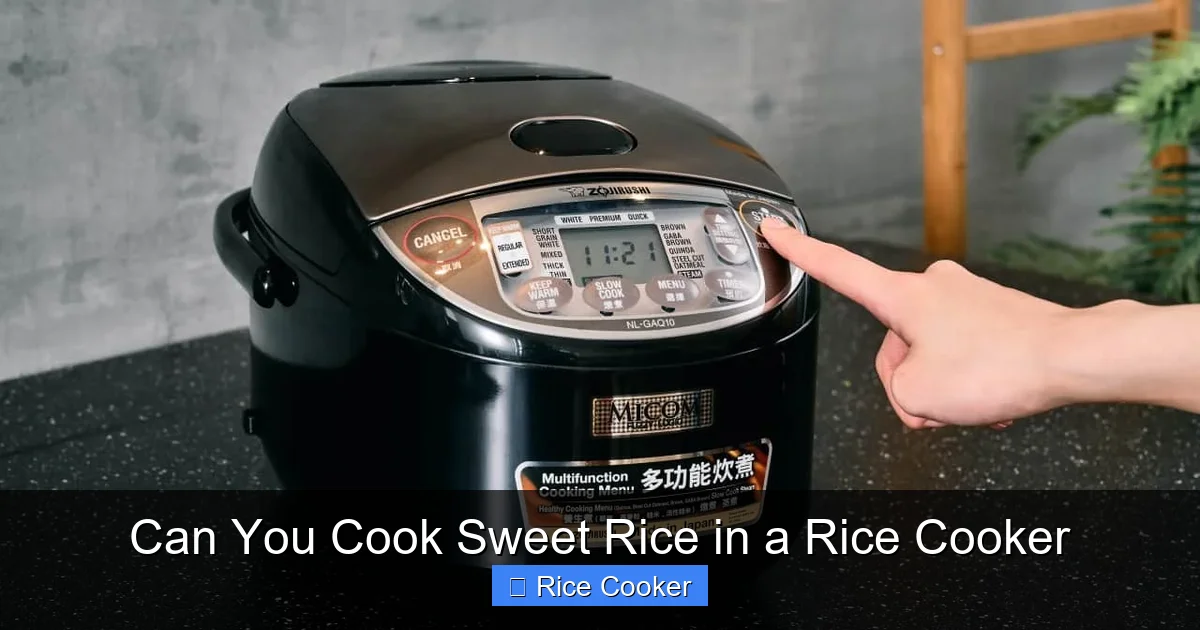 Can You Cook Sweet Rice in a Rice Cooker