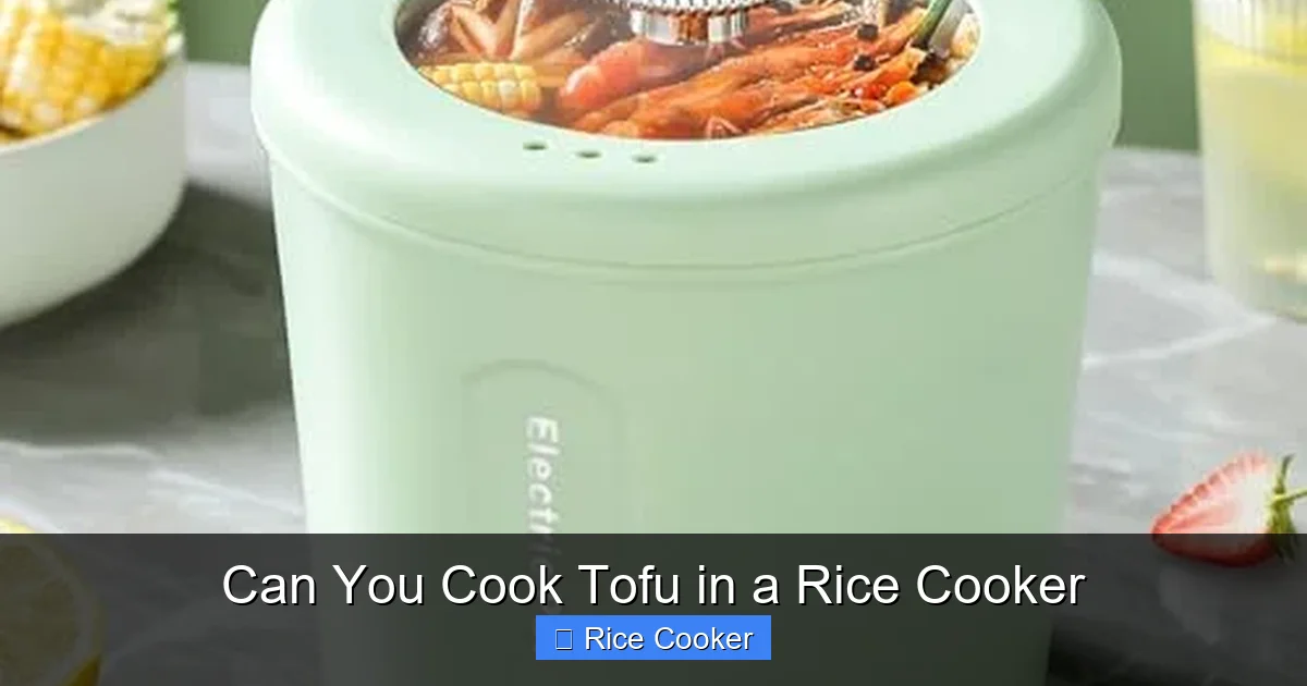 Can You Cook Tofu in a Rice Cooker