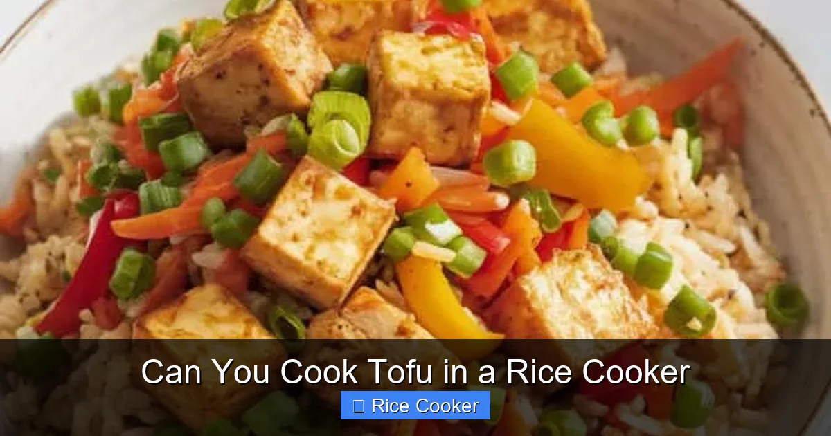 Can You Cook Tofu in a Rice Cooker