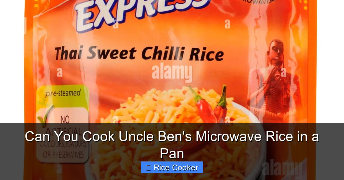 Can You Cook Uncle Ben's Microwave Rice in a Pan