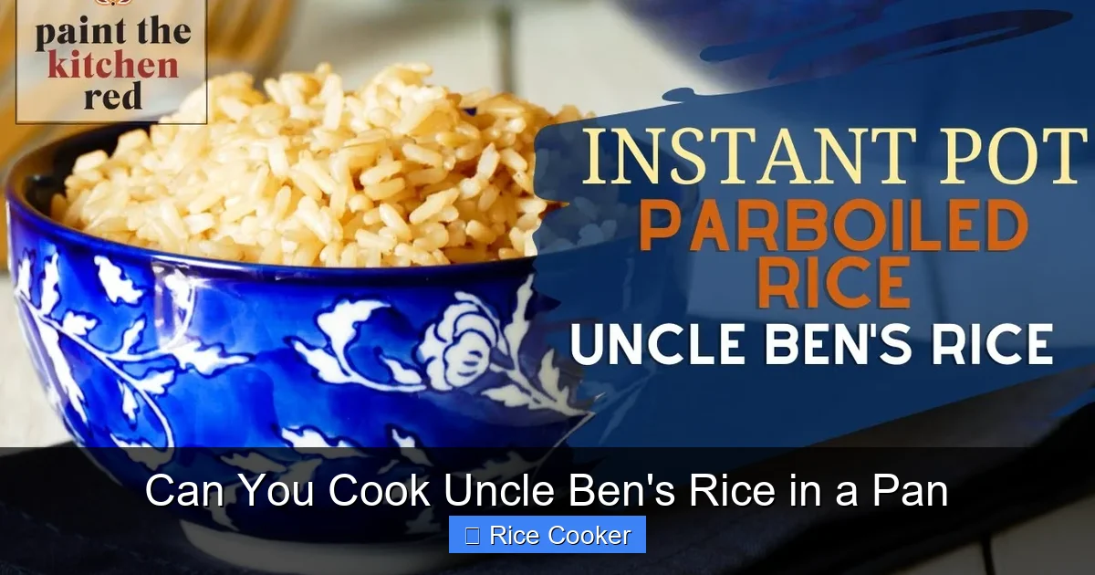Can You Cook Uncle Ben's Rice in a Pan