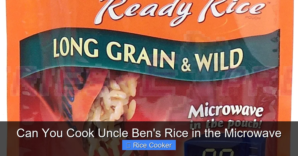 Can You Cook Uncle Ben's Rice in the Microwave