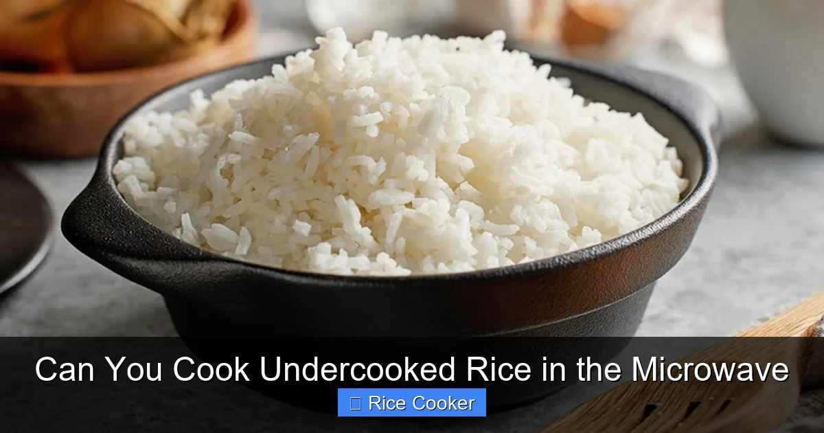 Can You Cook Undercooked Rice in the Microwave