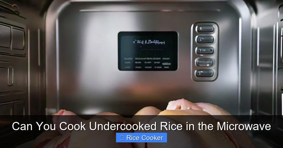 Can You Cook Undercooked Rice in the Microwave