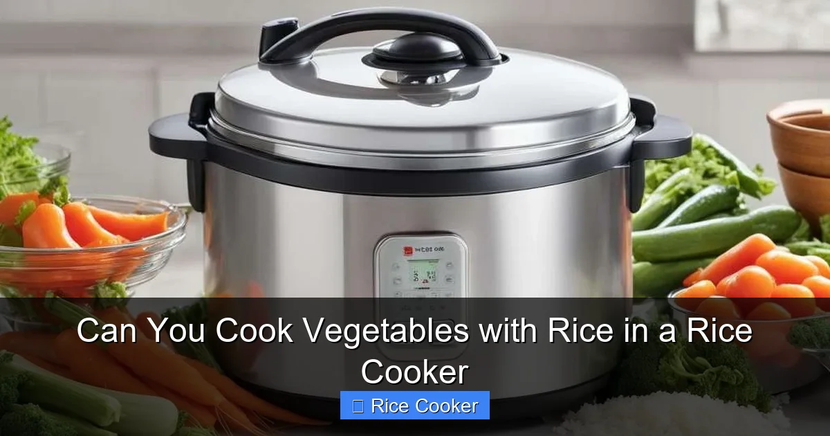 Can You Cook Vegetables with Rice in a Rice Cooker