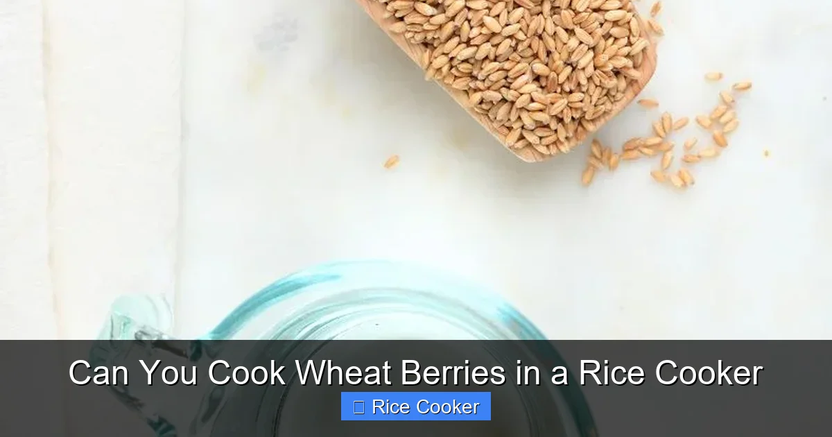 Can You Cook Wheat Berries in a Rice Cooker
