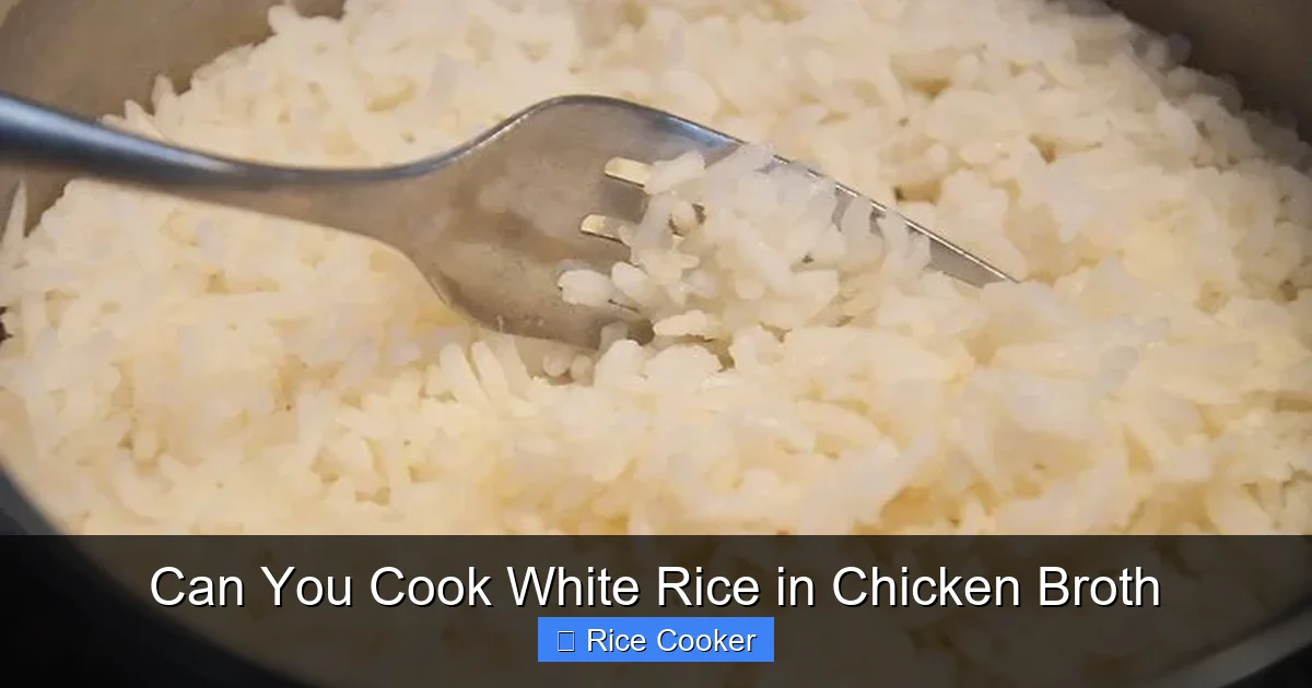 Can You Cook White Rice in Chicken Broth