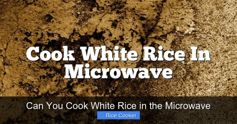 Can You Cook White Rice in the Microwave