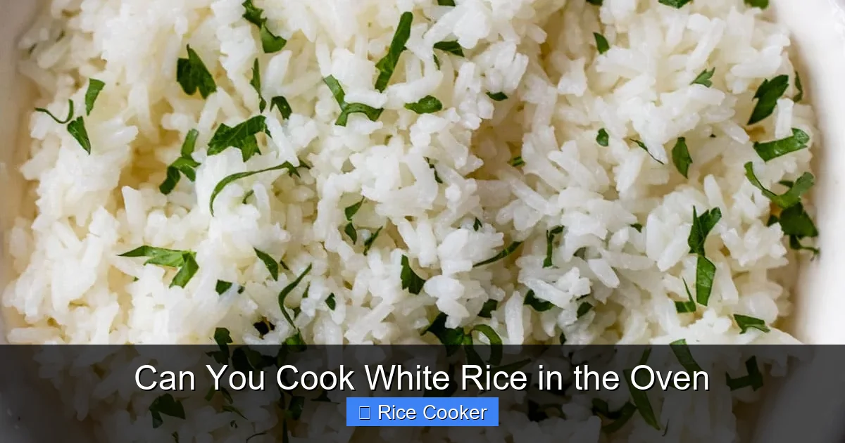 Can You Cook White Rice in the Oven