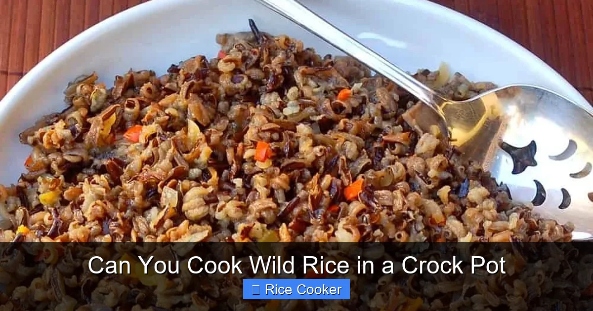 Can You Cook Wild Rice in a Crock Pot