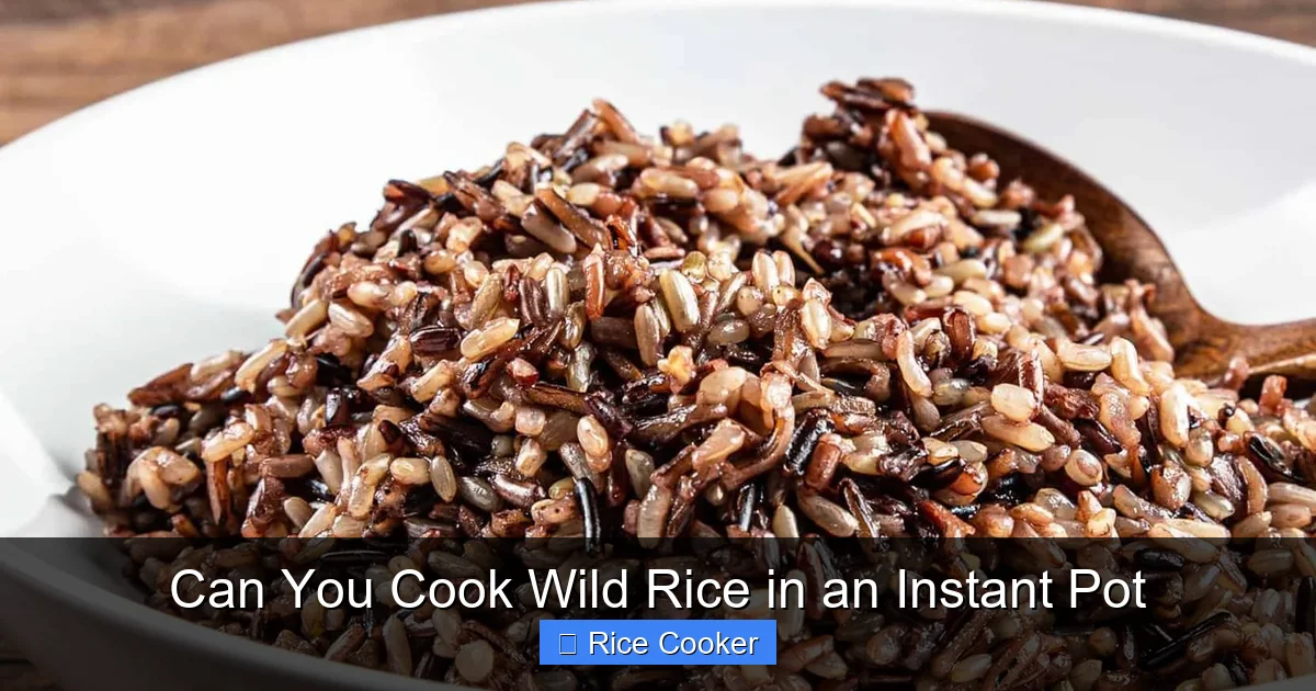 Can You Cook Wild Rice in an Instant Pot