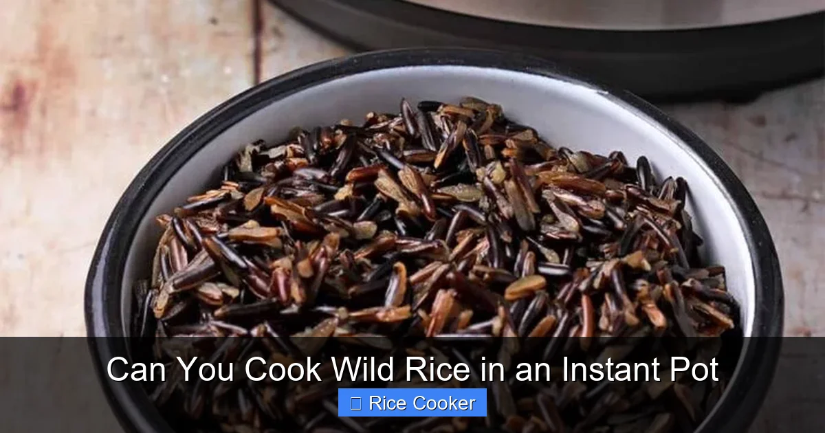 Can You Cook Wild Rice in an Instant Pot
