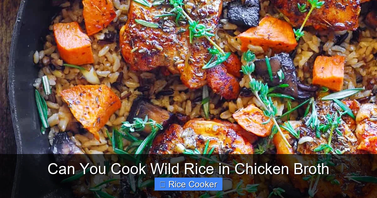 Can You Cook Wild Rice in Chicken Broth