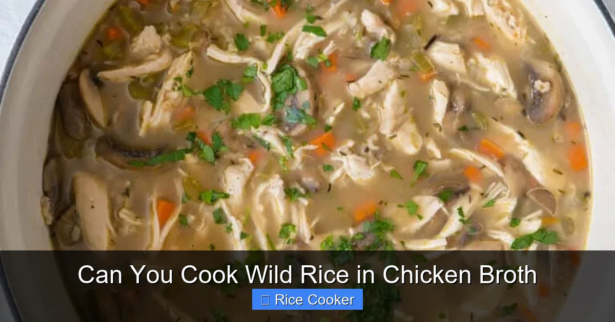 Can You Cook Wild Rice in Chicken Broth