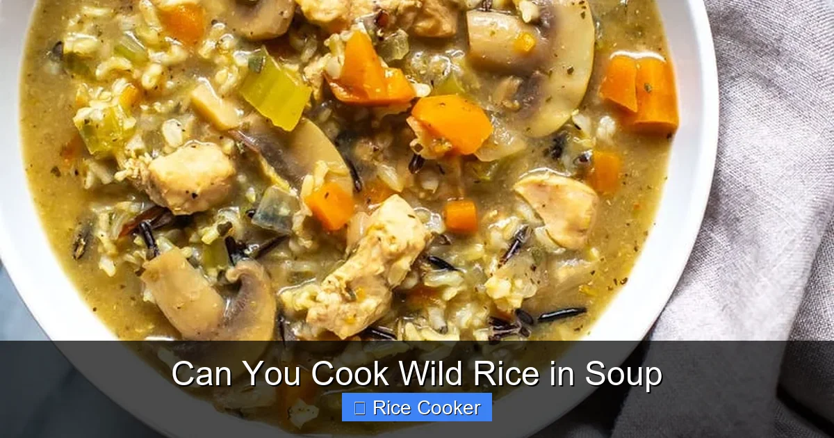 Can You Cook Wild Rice in Soup