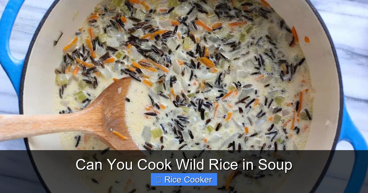 Can You Cook Wild Rice in Soup