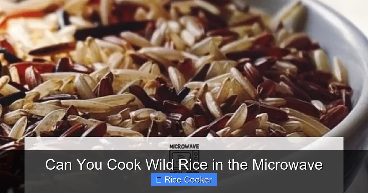 Can You Cook Wild Rice in the Microwave