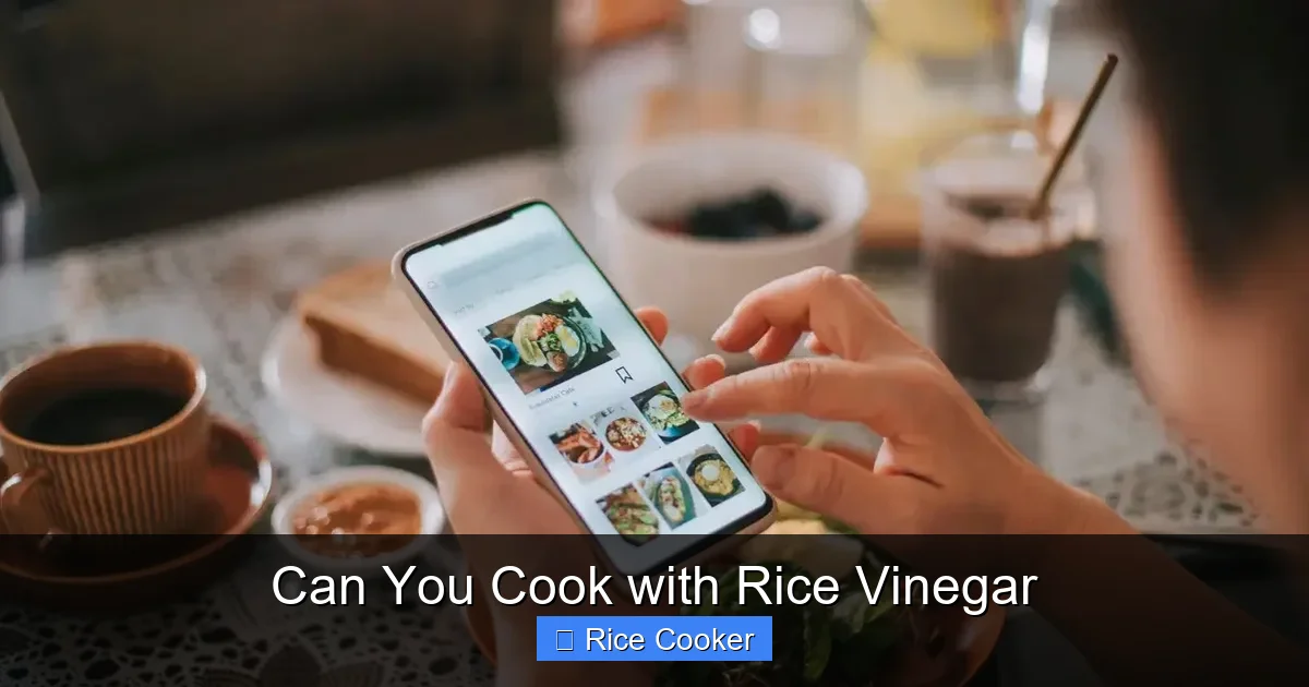 Can You Cook with Rice Vinegar
