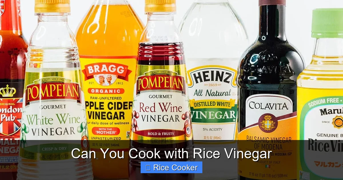 Can You Cook with Rice Vinegar