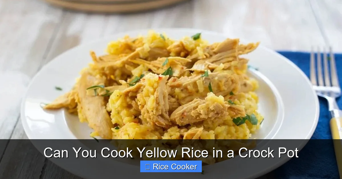 Can You Cook Yellow Rice in a Crock Pot