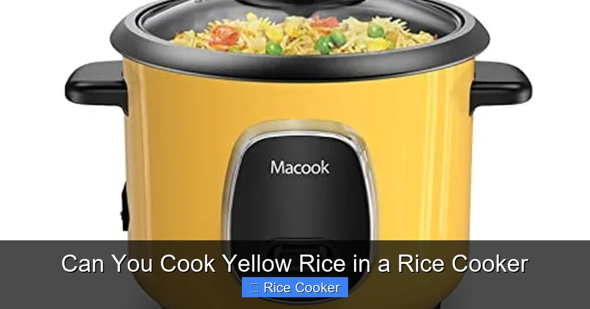 Can You Cook Yellow Rice in a Rice Cooker