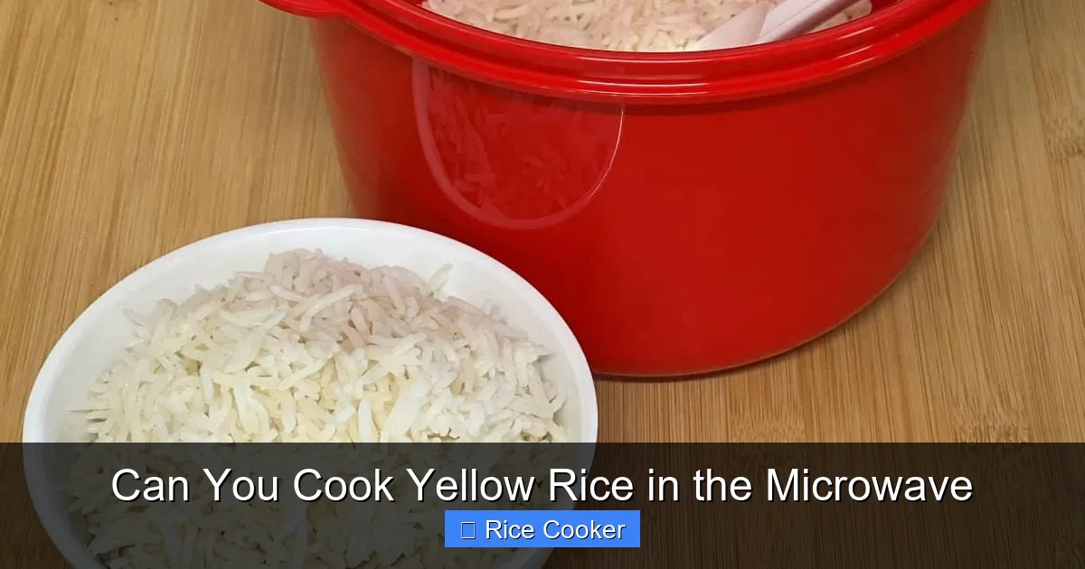 Can You Cook Yellow Rice in the Microwave