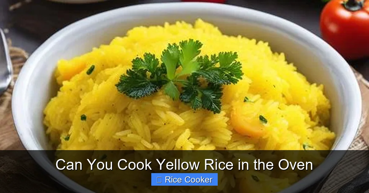 Can You Cook Yellow Rice in the Oven