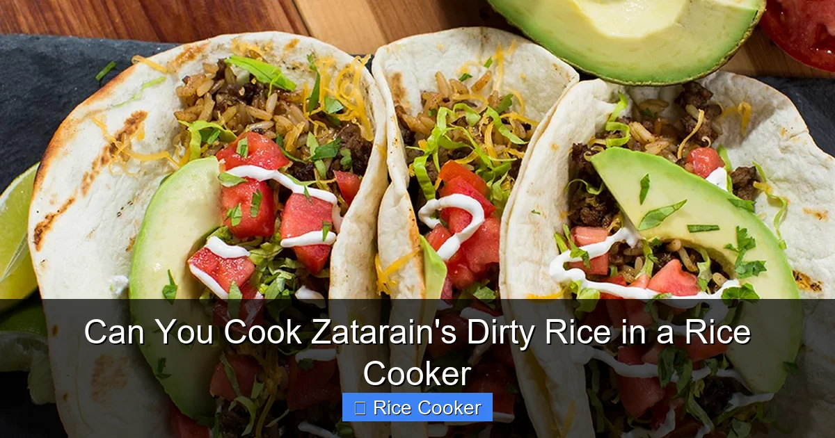 Can You Cook Zatarain's Dirty Rice in a Rice Cooker
