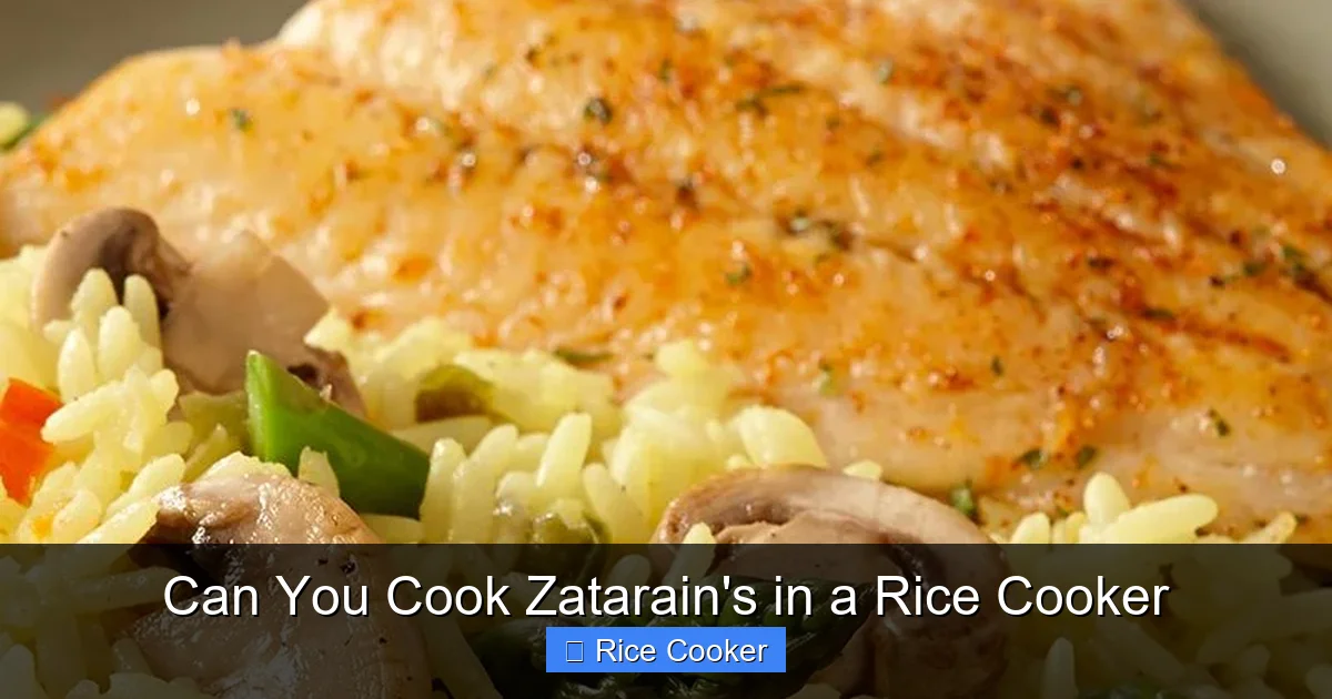 Can You Cook Zatarain's in a Rice Cooker