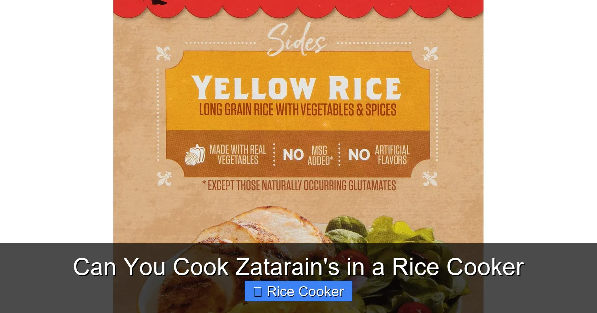 Can You Cook Zatarain's in a Rice Cooker